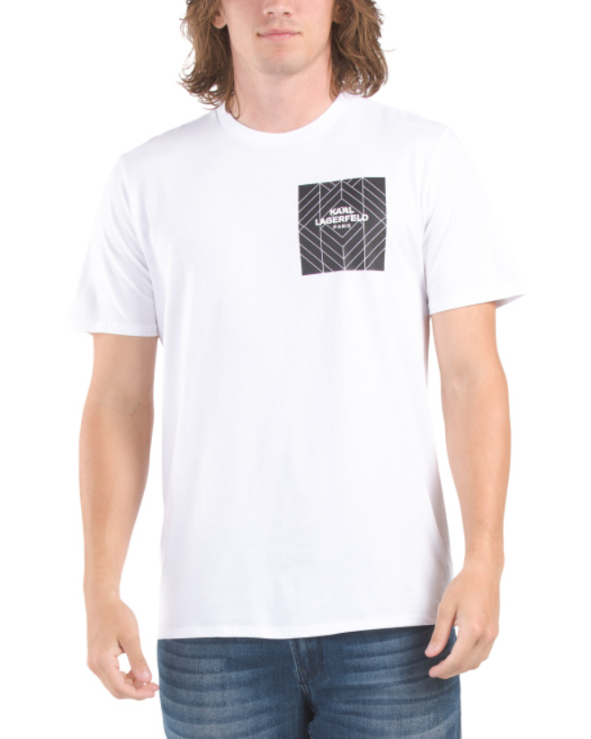 Playera Square Logo With Diamond Background Karl Lagerfeld Paris