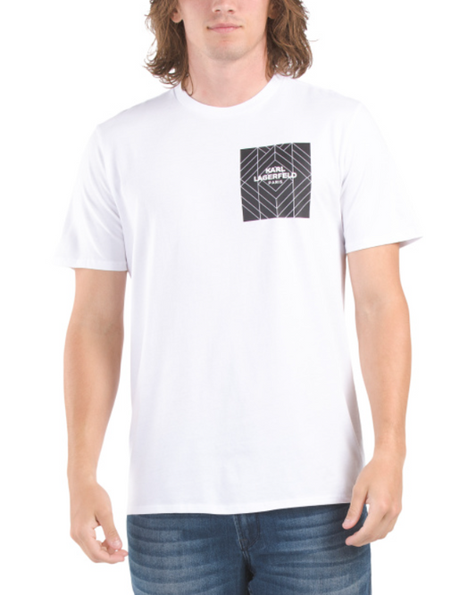 Playera Square Logo With Diamond Background Karl Lagerfeld Paris