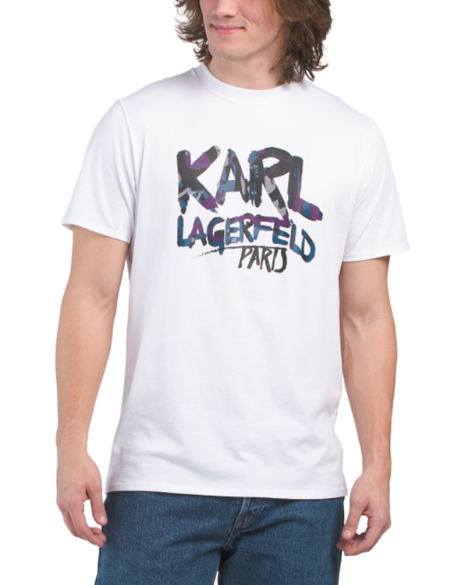 Playera Karl Lagerfeld Graffiti Logo